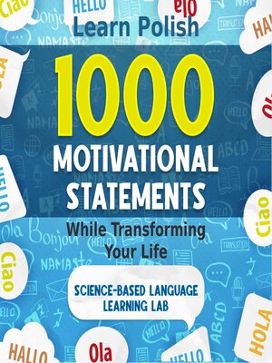 cover image of 1000 Motivational Statements: Learn Polish While Transforming Your Life
